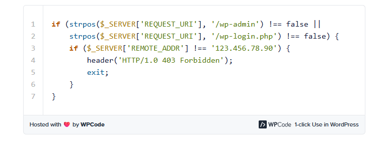 محدود کردن دسترسی با استفاده از wp-config.php (روش جایگزین)